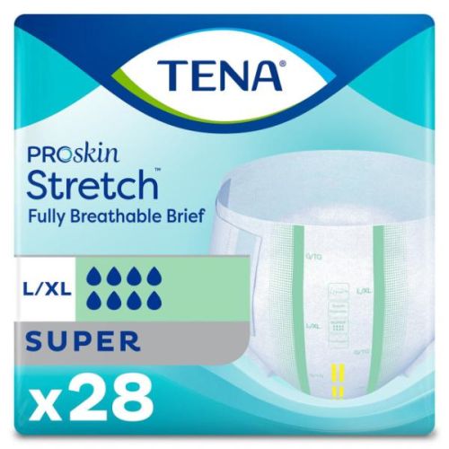 Tena Briefs Super Stretch Large/ XL, 28'S
