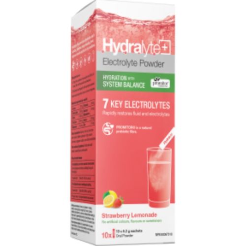 Hydralyte System Balance Strawberry Lemonade, 10ct