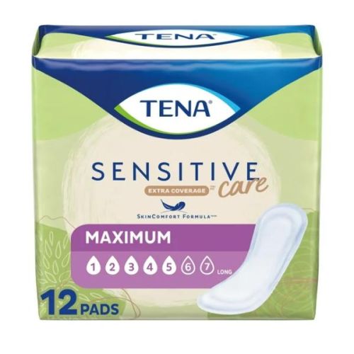 Tena Pads Sensitive Care Extra Coverage Max, 12'S
