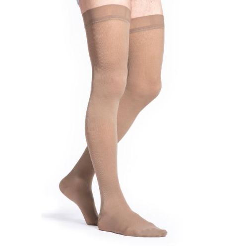 Sigvaris 232NLLM-66 Pair Thigh High 20-30mm Light Beige, LL