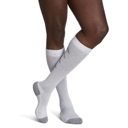 Sigvaris Athletic Recovery Socks 401CM00 Unisex White, Medium