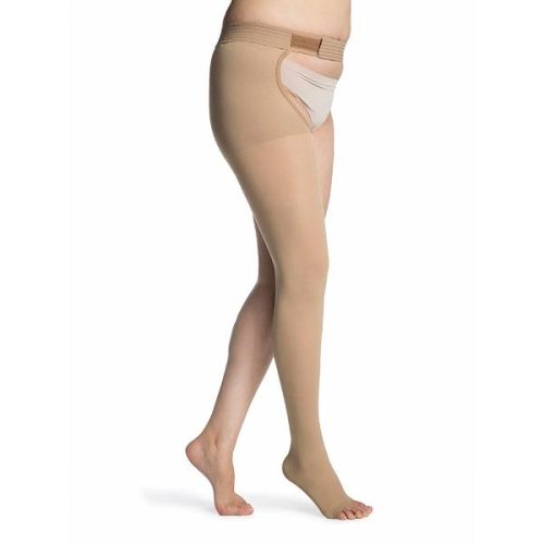 Sigvaris 863WMLO-66/R Right Thigh W/Waist 30-40mm Light Beige, ML