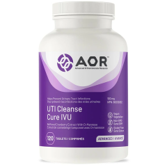 AOR UTI Cleanse Now with Cranberry Tablets, 100mg, 120 Tablets