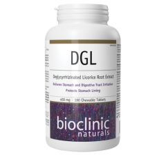 Bioclinic Naturals DGL · 400 mg, 180 Chewable