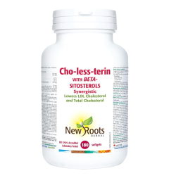 New Roots Herbal Cho-less-terin With Beta-Sitosterols · Synergistic, 180 softgels