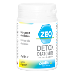 ZeoDetox Diatomite, Powder, Bottle with Measuring Spoon, 45g/1.6oz