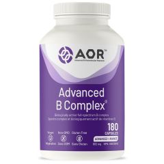 AOR Advanced B Complex, 499mg, 180 Capsules