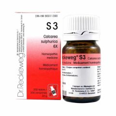 Dr. Reckeweg Schuessler Salts S3 Calcarea sulphurica 6X, 200 tablets (20 g)