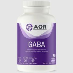 AOR GABA, 600mg, 60 Vegi-Capsules