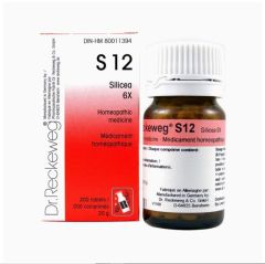 Dr. Reckeweg Schuessler Salts S12 Silicea 3X, 200 tablets (20 g)