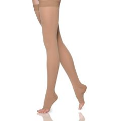 Sigvaris 863NSSO-66 Pair Thigh High 30-40mm Light Beige, SS