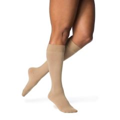 Sigvaris 862CLSW-66/S Pair Calf W/Grip 20-30mm Light Beige, LS