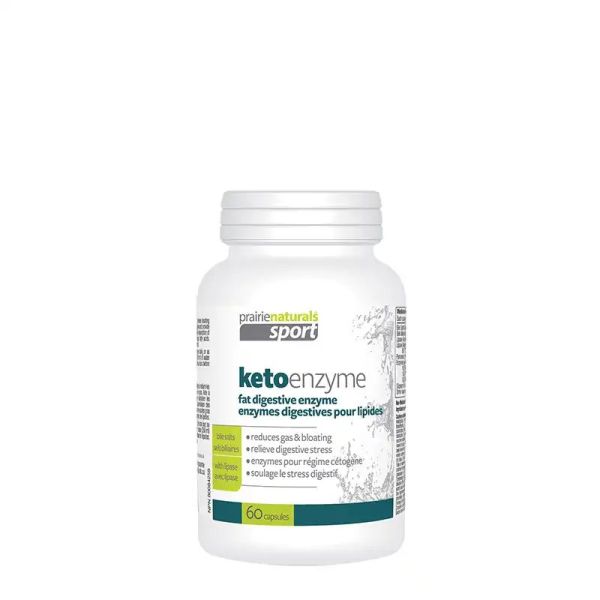 Prairie Naturals KetoEnzyme FatDigesting Enzyme with Lipase & Bile Salts Capsules