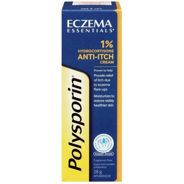 Polysporin Eczema Essentials 1 Hydrocortisone Anti Itch Cream, 28 g